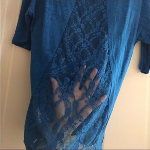 Beautiful Lace Back Burnt Out Top - Picture 5 of 5